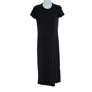 Rag &‎ Bone Black Ribbed Short Sleeve  Maxi Dress Size Small